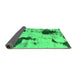 Sideview of Abstract Green Modern Rug, abs1044grn