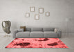 Modern Red Washable Rugs