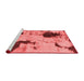 Modern Red Washable Rugs