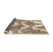 Sideview of Abstract Brown Modern Rug, abs1045