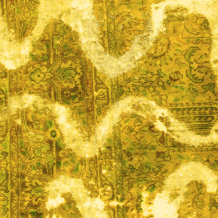 Abstract Yellow Modern Rug, abs1045yw