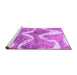 Sideview of Machine Washable Abstract Purple Modern Area Rugs, wshabs1045pur