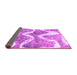 Sideview of Abstract Purple Modern Rug, abs1045pur