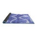 Sideview of Abstract Blue Modern Rug, abs1045blu