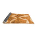 Sideview of Abstract Orange Modern Rug, abs1045org