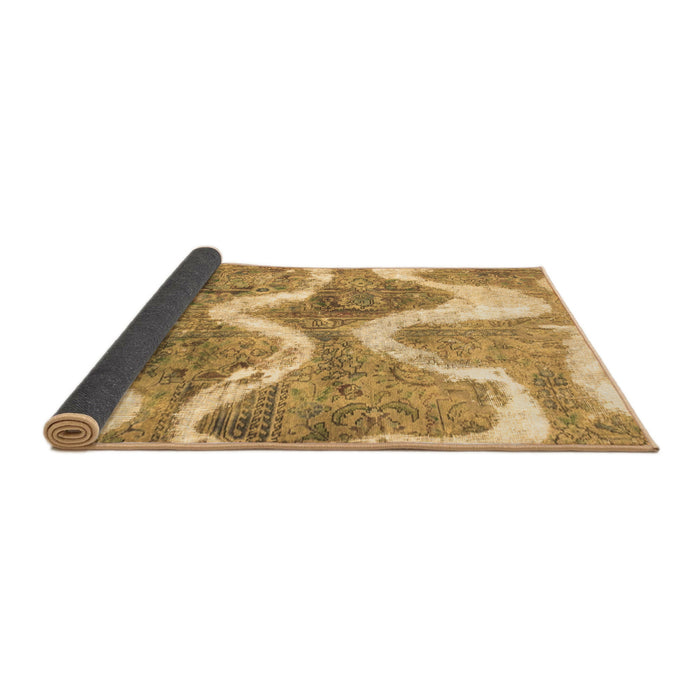 Sideview of Abstract Brown Modern Rug, abs1045brn