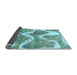 Sideview of Abstract Light Blue Modern Rug, abs1045lblu