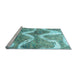 Sideview of Machine Washable Abstract Light Blue Modern Rug, wshabs1045lblu