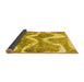 Sideview of Abstract Yellow Modern Rug, abs1045yw