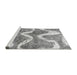 Sideview of Machine Washable Abstract Gray Modern Rug, wshabs1045gry