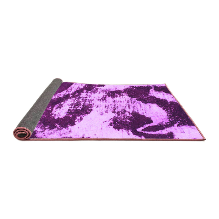 Sideview of Abstract Purple Modern Rug, abs1046pur