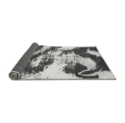 Sideview of Abstract Gray Modern Rug, abs1046gry