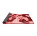 Abstract Red Modern Area Rugs