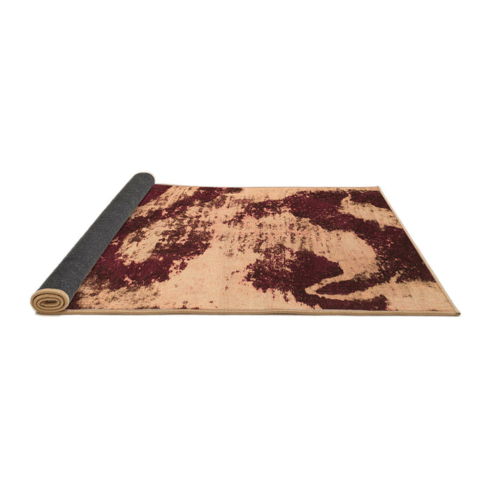 Sideview of Abstract Brown Modern Rug, abs1046brn