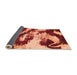 Sideview of Abstract Orange Modern Rug, abs1046org