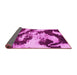 Sideview of Abstract Pink Modern Rug, abs1046pnk