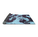 Sideview of Abstract Light Blue Modern Rug, abs1046lblu