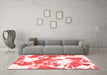 Modern Red Washable Rugs