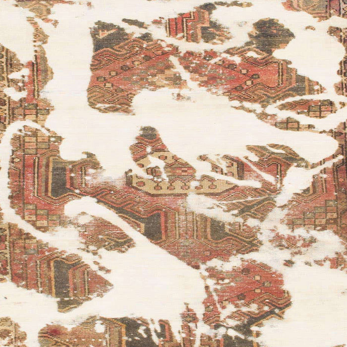 Round Abstract Bisque Beige Modern Rug, abs1047