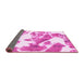 Sideview of Abstract Pink Modern Rug, abs1047pnk