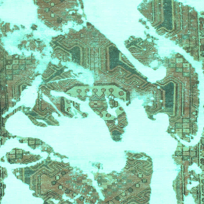 Abstract Turquoise Modern Rug, abs1047turq