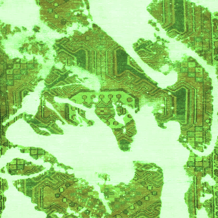 Machine Washable Abstract Green Modern Area Rugs, wshabs1047grn