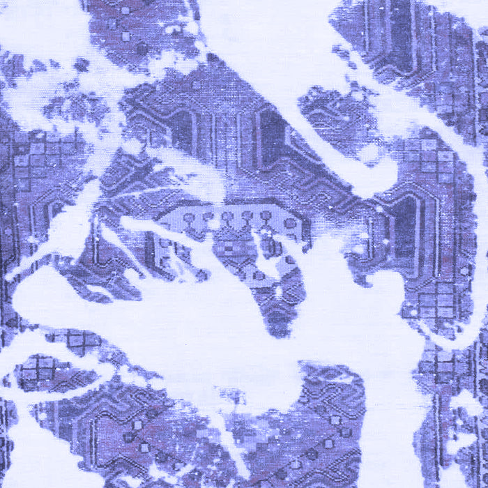 Machine Washable Abstract Blue Modern Rug, wshabs1047blu