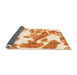 Sideview of Abstract Orange Modern Rug, abs1047org