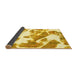 Sideview of Abstract Yellow Modern Rug, abs1047yw