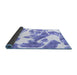 Sideview of Abstract Blue Modern Rug, abs1047blu