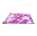 Sideview of Machine Washable Abstract Purple Modern Area Rugs, wshabs1047pur