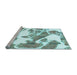 Sideview of Machine Washable Abstract Light Blue Modern Rug, wshabs1047lblu