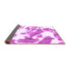 Sideview of Abstract Purple Modern Rug, abs1047pur