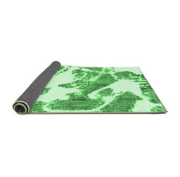 Sideview of Abstract Emerald Green Modern Rug, abs1047emgrn