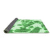 Sideview of Abstract Emerald Green Modern Rug, abs1047emgrn