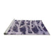 Sideview of Machine Washable Abstract Purple Haze Purple Rug, wshabs1048