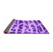 Sideview of Abstract Purple Modern Rug, abs1048pur