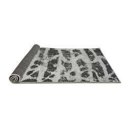 Sideview of Abstract Gray Modern Rug, abs1048gry