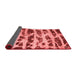 Abstract Red Modern Area Rugs