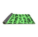 Sideview of Abstract Green Modern Rug, abs1048grn