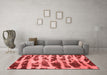 Modern Red Washable Rugs