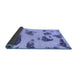 Sideview of Abstract Blue Modern Rug, abs1049blu