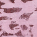Square Machine Washable Abstract Tulip Pink Rug, wshabs1049