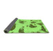 Sideview of Abstract Green Modern Rug, abs1049grn