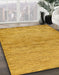 Machine Washable Abstract Orange Rug in a Family Room, wshabs104