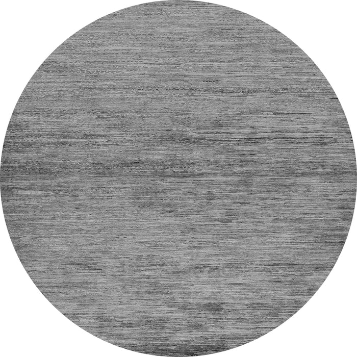Round Abstract Gray Modern Rug, abs104gry