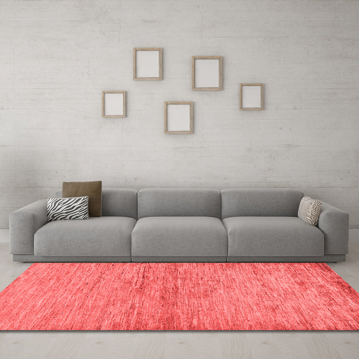 Modern Red Washable Rugs