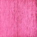 Square Machine Washable Abstract Pink Modern Rug, wshabs104pnk