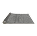 Sideview of Abstract Gray Modern Rug, abs104gry