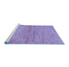 Sideview of Machine Washable Abstract Blue Modern Rug, wshabs104blu